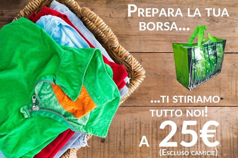 offerta stiro 25€ borsa panni da stirare